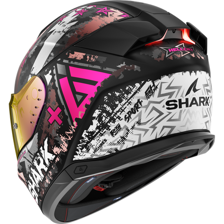 Shark Skwal i3 Full Face Helmet Hellcat Black / White / Violet (Image 3) - ThrottleChimp