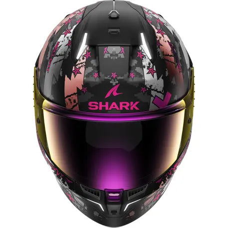 Shark Skwal i3 Full Face Helmet Hellcat Black / White / Violet - ThrottleChimp