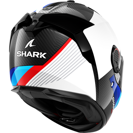 Shark Spartan GT PRO Carbon Full Face Helmet Dokhta White / Blue / Red (Image 5) - ThrottleChimp