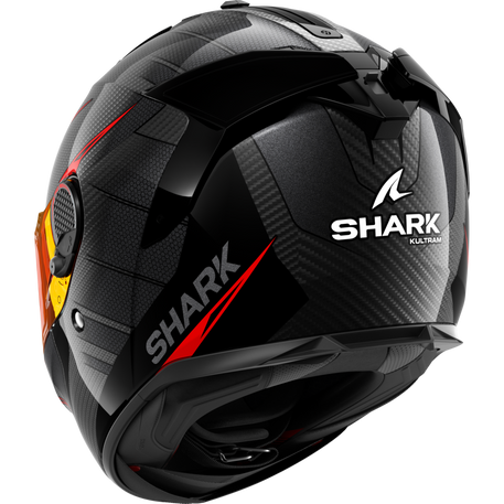 Shark Spartan GT PRO Carbon Full Face Helmet Kultram Black / Red (Image 3) - ThrottleChimp