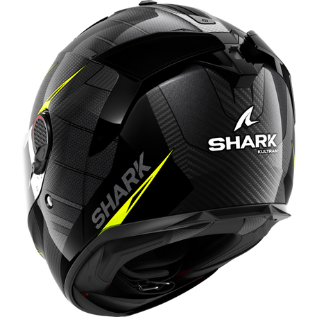 Shark Spartan GT PRO Carbon Full Face Helmet Kultram Black / Yellow (Image 3) - ThrottleChimp