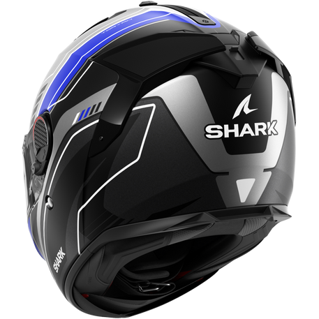 Shark Spartan GT PRO Full Face Helmet Toryan Matt Anthracite / Black / Blue (Image 3) - ThrottleChimp