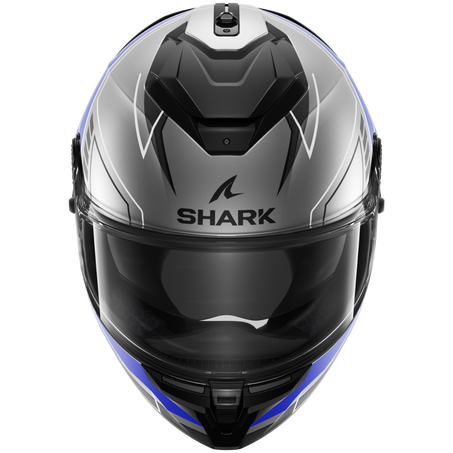 Shark Spartan GT PRO Full Face Helmet Toryan Matt Anthracite / Black / Blue (Image 2) - ThrottleChimp