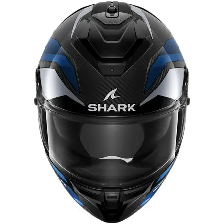 Shark Spartan GT PRO Carbon Full Face Helmet Ritmo Carbon / Blue - ThrottleChimp