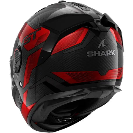 Shark Spartan GT PRO Carbon Full Face Helmet Ritmo Carbon / Red - ThrottleChimp