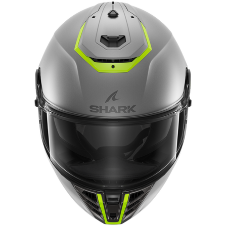 Shark Spartan RS Full Face Helmet Blank SP Matt Silver / Yellow (Image 2) - ThrottleChimp