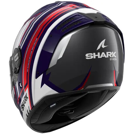 Shark Spartan RS Full Face Helmet Byhron Blue / White FREE 1 YEAR Returns, FREE UK Delivery | ThrottleChimp