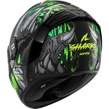 Shark Spartan RS Full Face Helmet Shaytan Black / Green / Anthracite FREE 1 YEAR Returns, FREE UK Delivery | ThrottleChimp