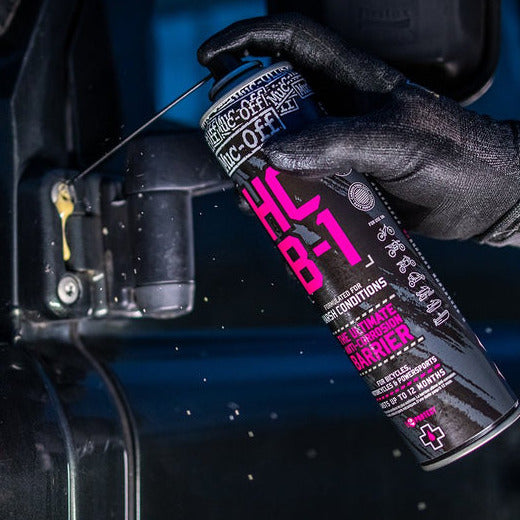 Muc-Off HBC-1 Harsh Conditions Barrier Protection Spray - 400ml FREE 1 YEAR Returns, FREE UK Delivery | ThrottleChimp