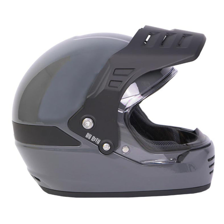 ByCity Rider R22.06 Full Face Helmet Grey (Image 2) - ThrottleChimp