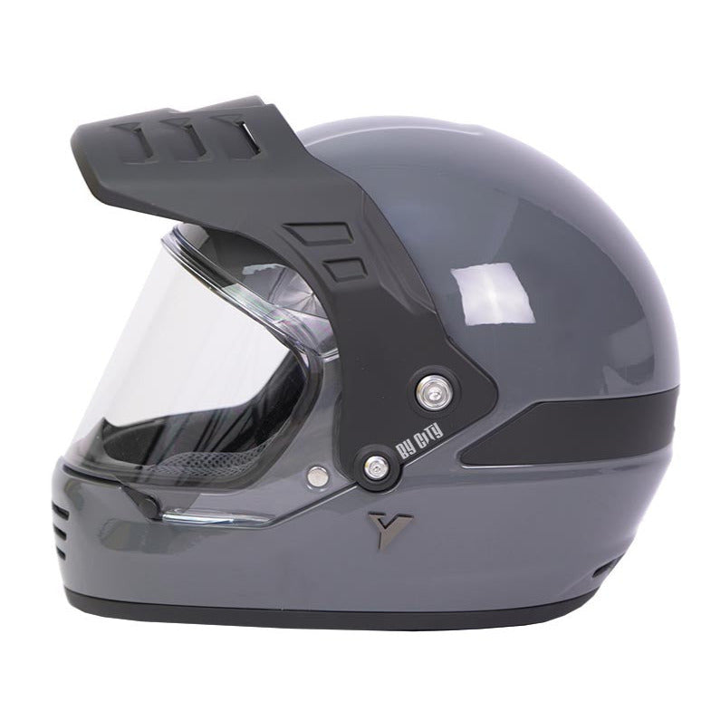 ByCity Rider R22.06 Full Face Helmet Grey - ThrottleChimp