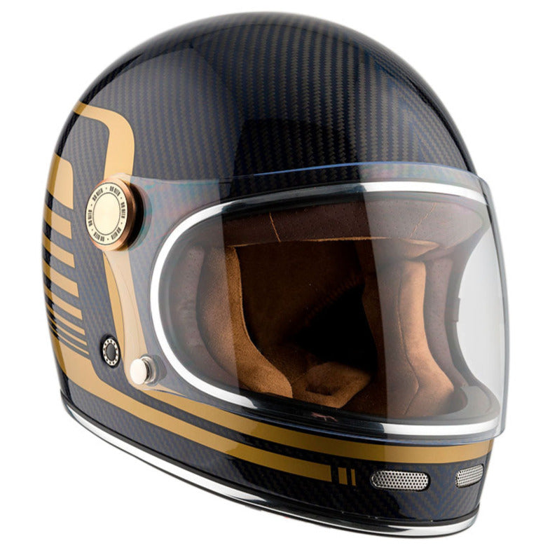 ByCity Roadster Carbon 2 R22.06 Full Face Helmet Blue - ThrottleChimp