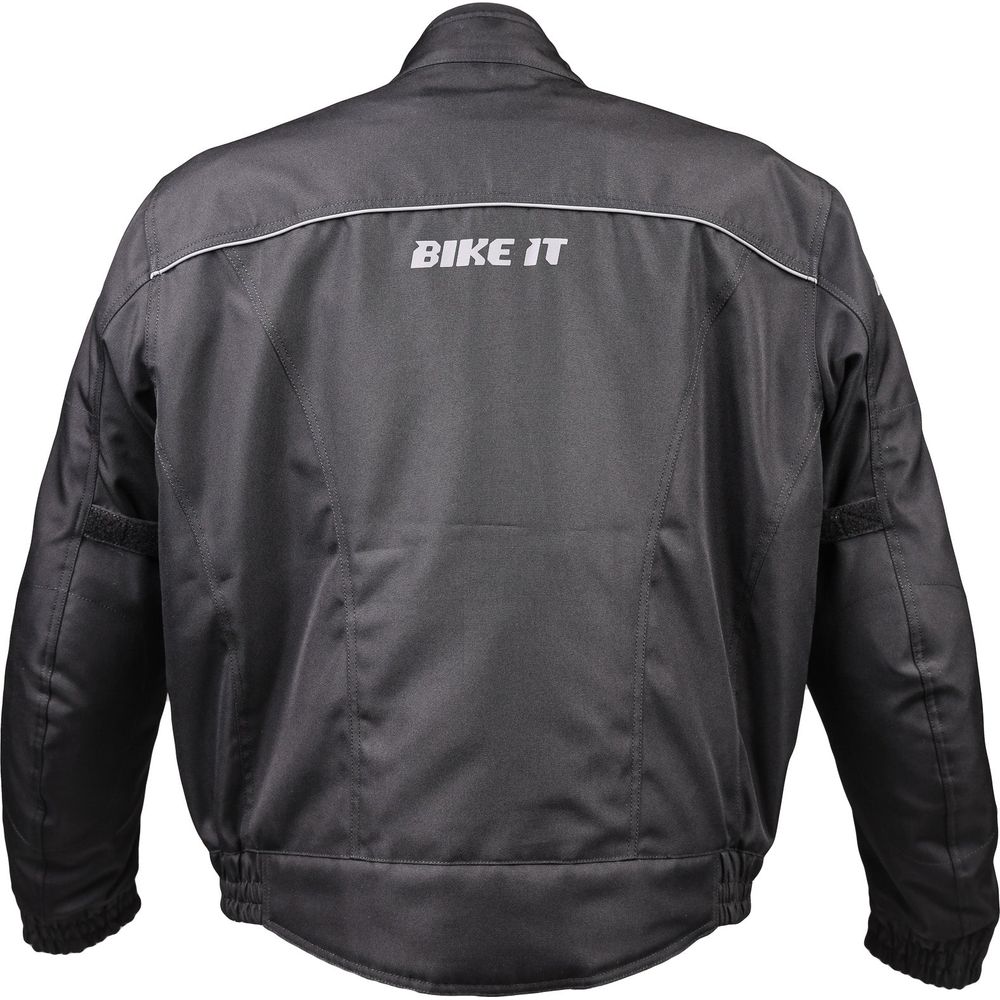 Bike It Herm Motorcycle Waterproof Bomber Jacket Black (Image 4) - ThrottleChimp