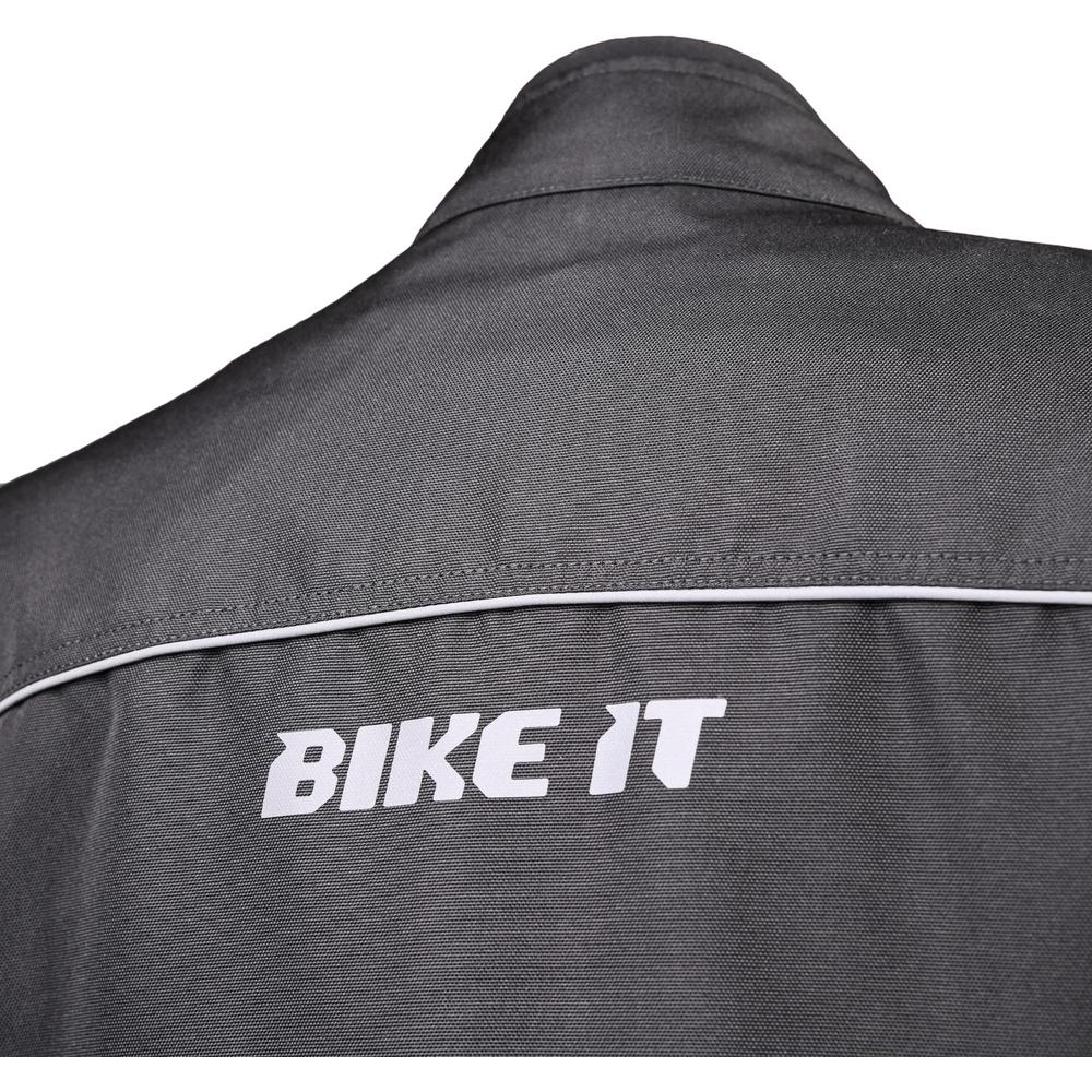 Bike It Herm Motorcycle Waterproof Bomber Jacket Black (Image 7) - ThrottleChimp