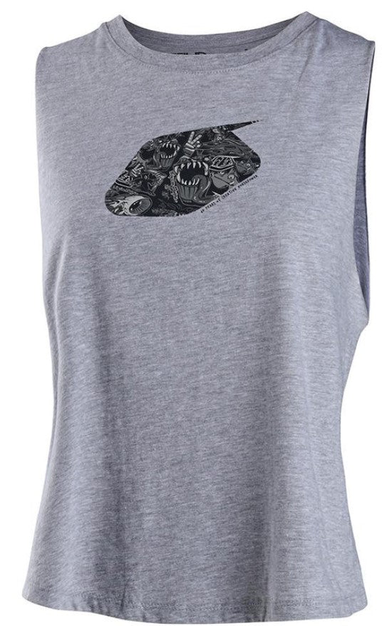 Troy Lee Designs History Ladies Tank Athletic Heather FREE 1 YEAR Returns, FREE UK Delivery | ThrottleChimp