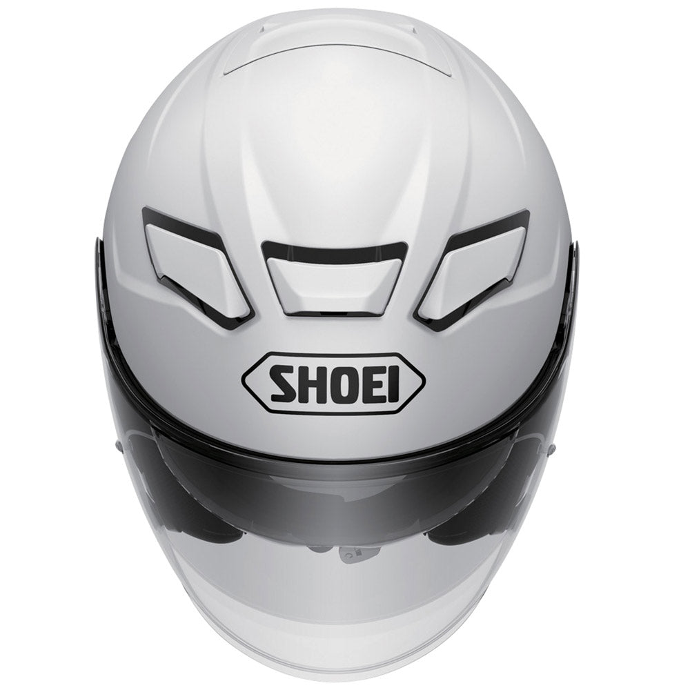 Shoei J-Cruise 2 Plain Open Face Helmet White FREE 1 YEAR Returns, FREE UK Delivery | ThrottleChimp