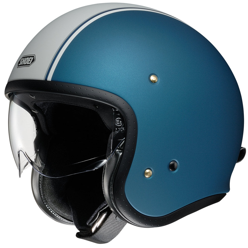Shoei J.O Carburettor TC2 Open Face Helmet Blue - ThrottleChimp