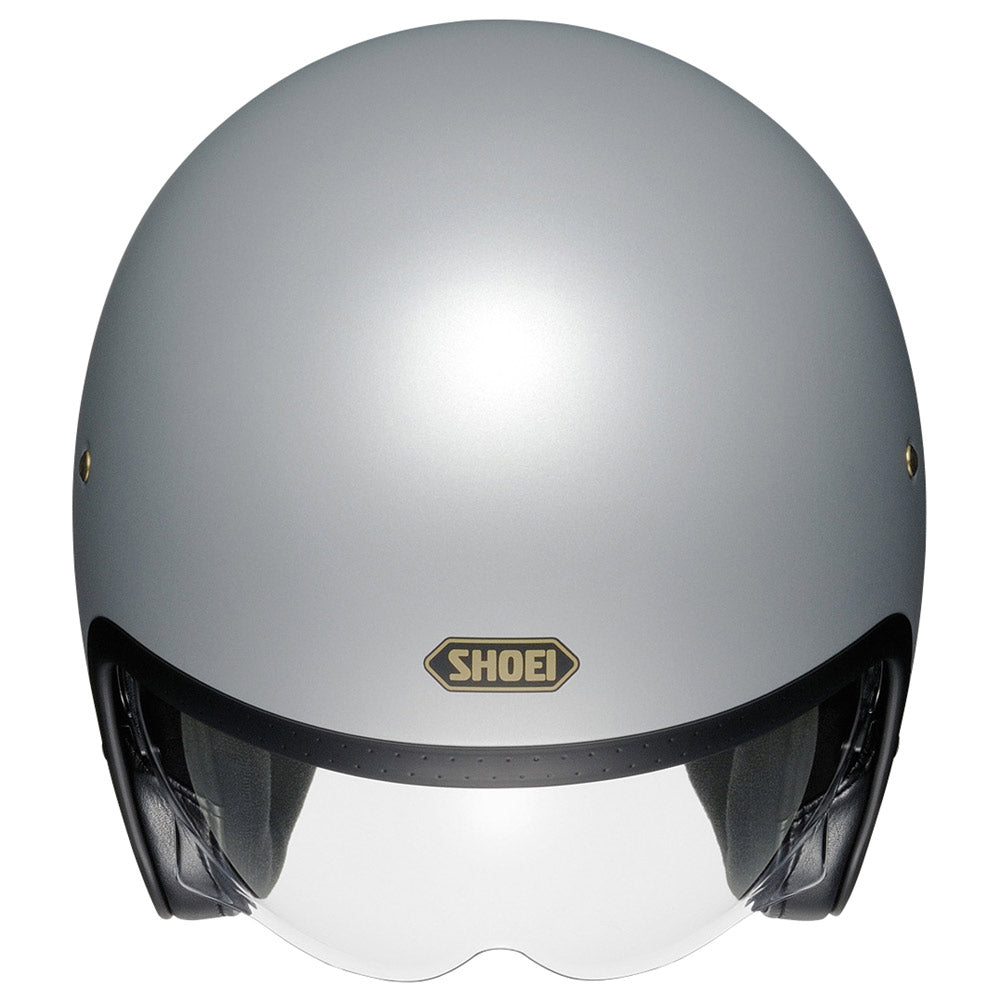 Shoei J.O Plain Open Face Helmet Matt Light Silver (Image 2) - ThrottleChimp