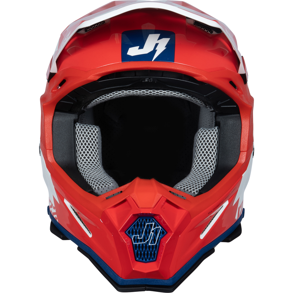 Just1 J22 Motocross Helmet Revolt Red / Blue / White (Image 3) - ThrottleChimp