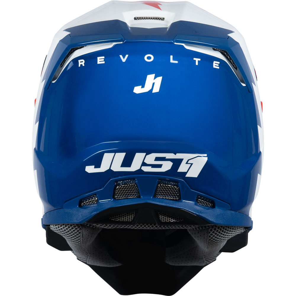 Just1 J22 Motocross Helmet Revolt Red / Blue / White (Image 5) - ThrottleChimp