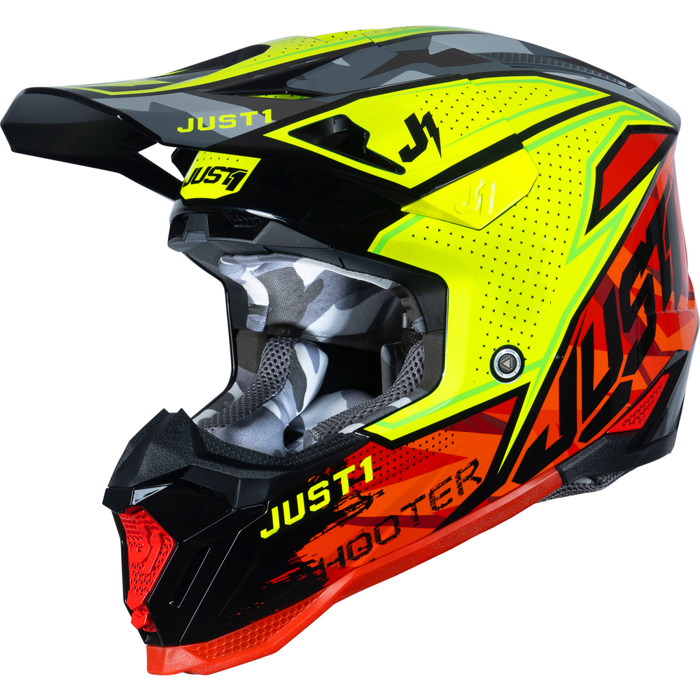 Just1 J40 Motocross Helmet Shooter Camo / Red / Black - ThrottleChimp