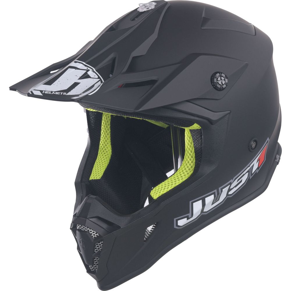 Just1 J38 MX Helmet Solid Matt Black (Image 2) - ThrottleChimp