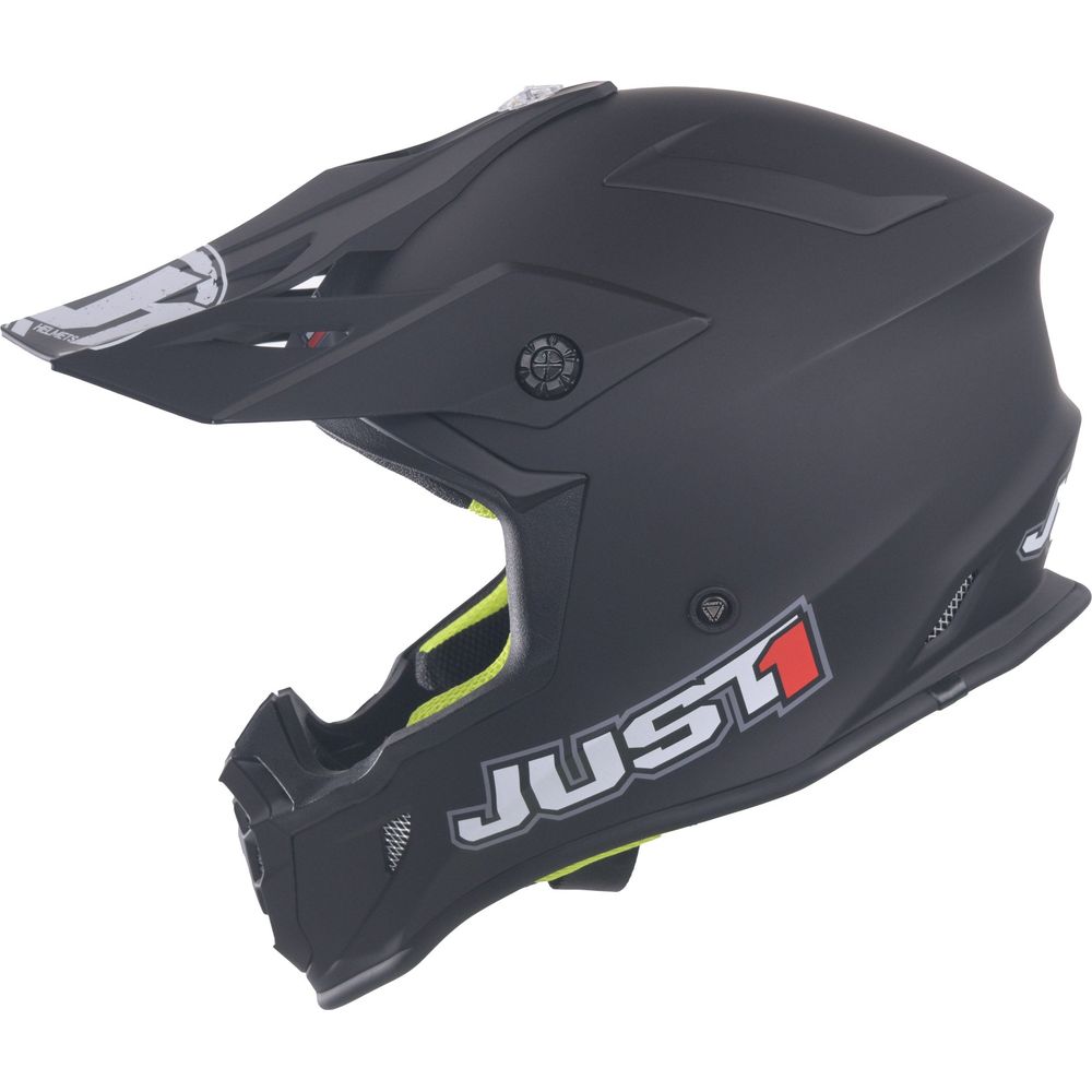 Just1 J38 MX Helmet Solid Matt Black (Image 3) - ThrottleChimp