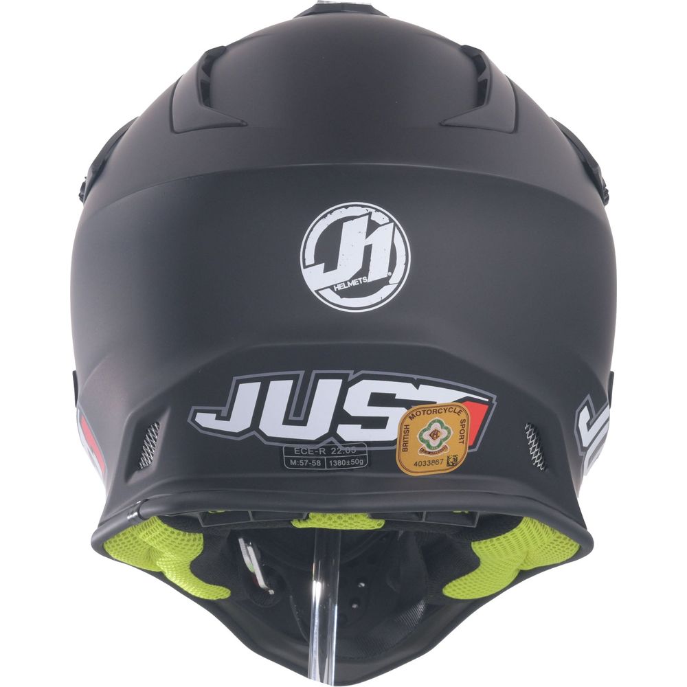 Just1 J38 MX Helmet Solid Matt Black (Image 5) - ThrottleChimp