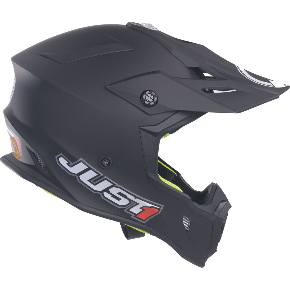 Just1 J38 MX Helmet Solid Matt Black (Image 7) - ThrottleChimp