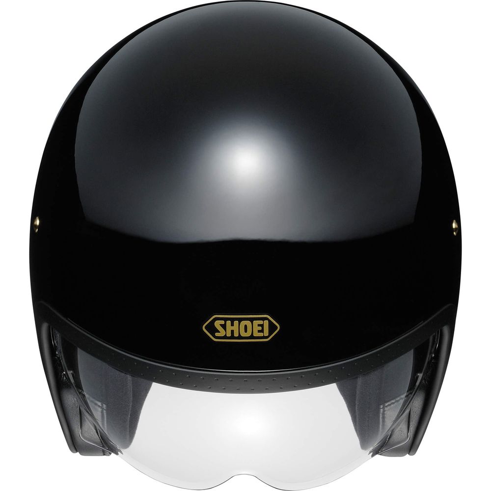 Shoei J.O Plain Open Face Helmet Black (Image 2) - ThrottleChimp