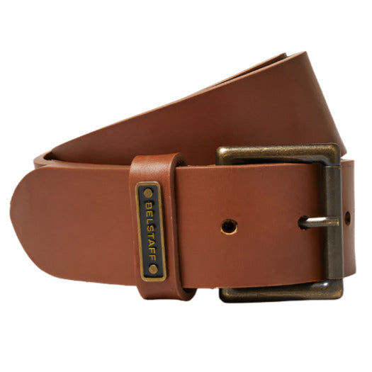 Belstaff Ledger Leather Belt Chestnut - ThrottleChimp