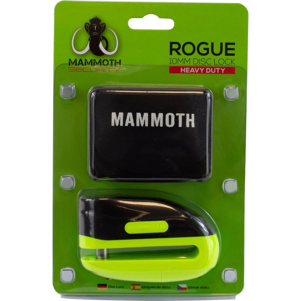 Mammoth Security Rogue Disc Lock Yellow (Image 12) - ThrottleChimp