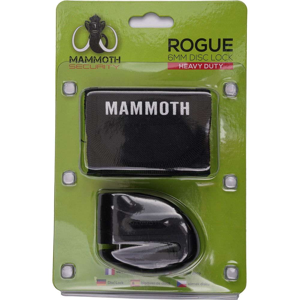 Mammoth Security Rogue Disc Lock Black (Image 4) - ThrottleChimp