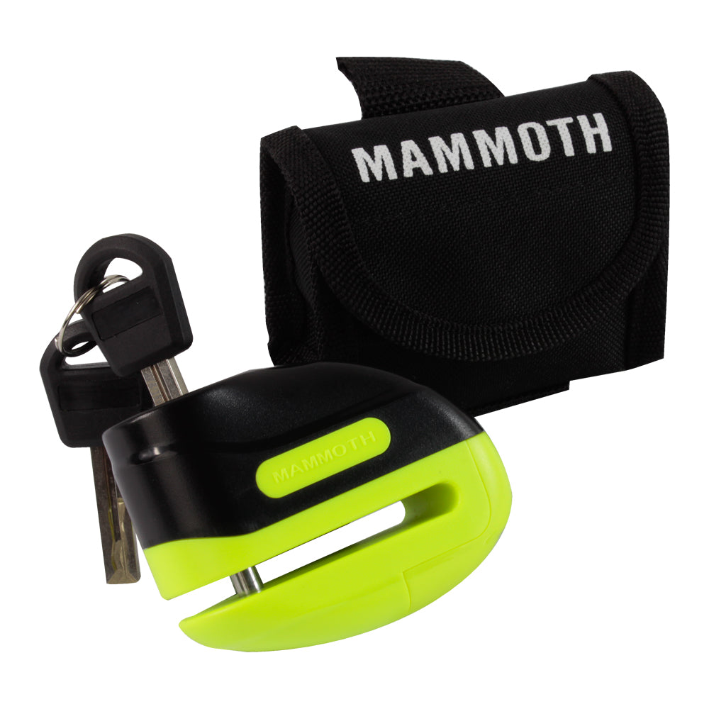 Mammoth Security Rogue Disc Lock Yellow (Image 3) - ThrottleChimp