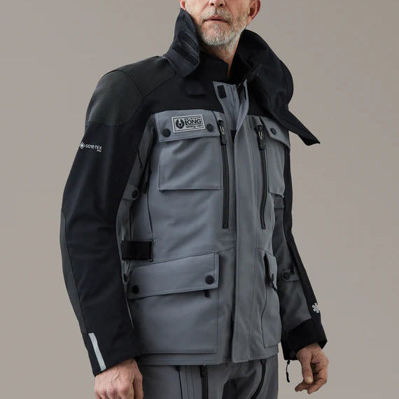 Belstaff Long Way Up Gore-Tex Pro Jacket Grey (Image 3) - ThrottleChimp