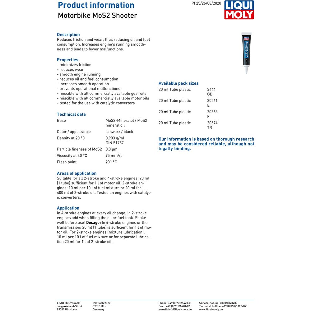 Liqui Moly MOS2 Shooter (Image 2) - ThrottleChimp