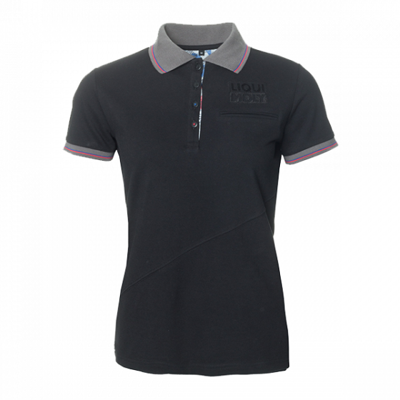 Liqui Moly Ladies Polo Shirt Black - ThrottleChimp