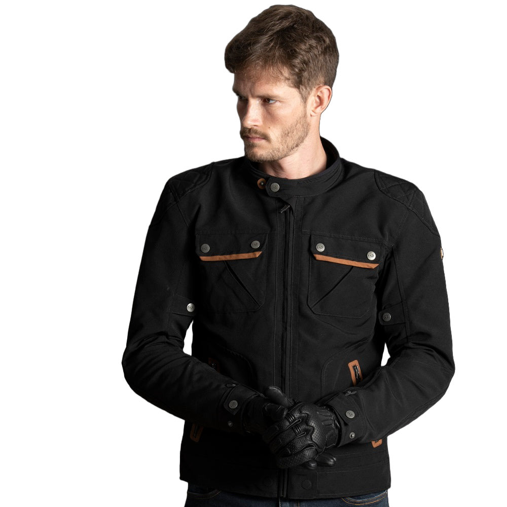 LS2 Bullet Textile Jacket Black FREE 1 YEAR Returns, FREE UK Delivery | ThrottleChimp