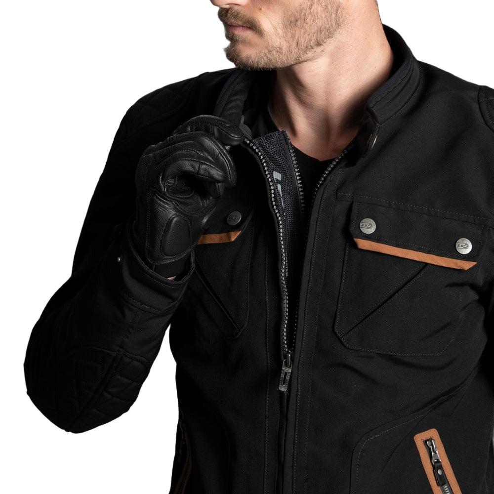 LS2 Bullet Textile Jacket Black FREE 1 YEAR Returns, FREE UK Delivery | ThrottleChimp