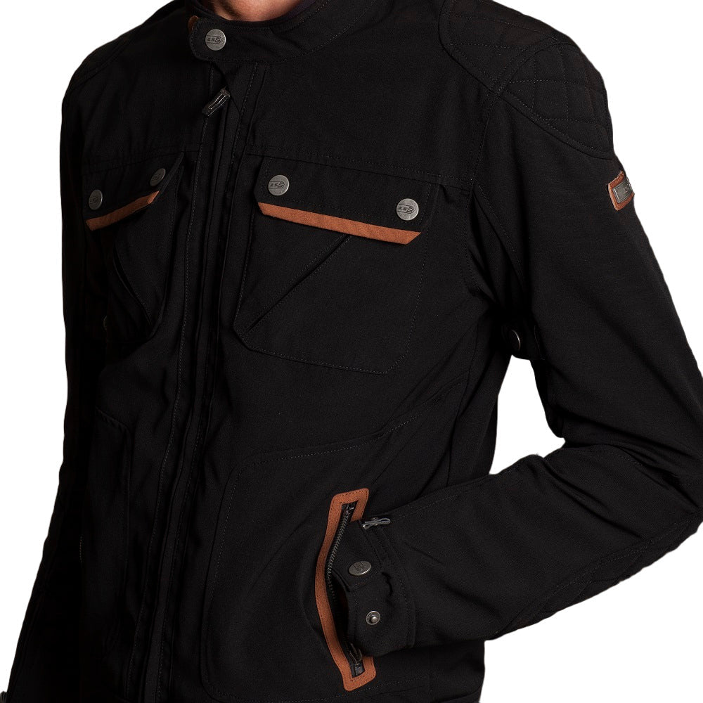 LS2 Bullet Textile Jacket Black FREE 1 YEAR Returns, FREE UK Delivery | ThrottleChimp