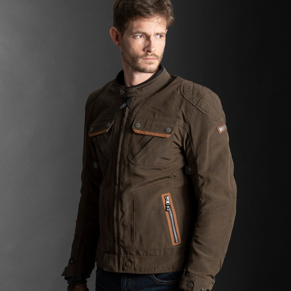 LS2 Bullet Textile Jacket Brown (Image 6) - ThrottleChimp