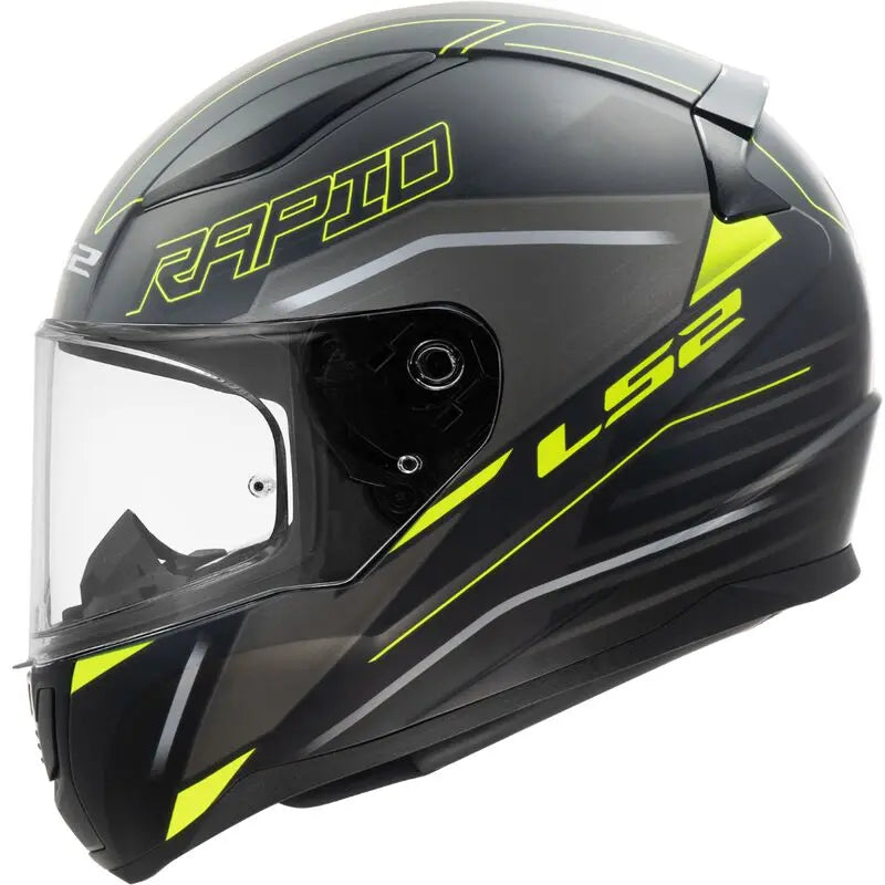 LS2 FF353 Rapid 2 ECE 22.06 Full Face Helmet Rokku Matt Black / Hi-Viz Yellow