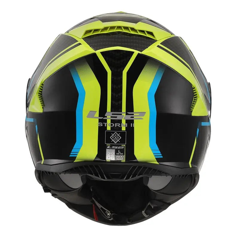 LS2 FF800 Storm 2 ECE 22.06 Full Face Helmet Tracker Black / Hi-Viz Yellow