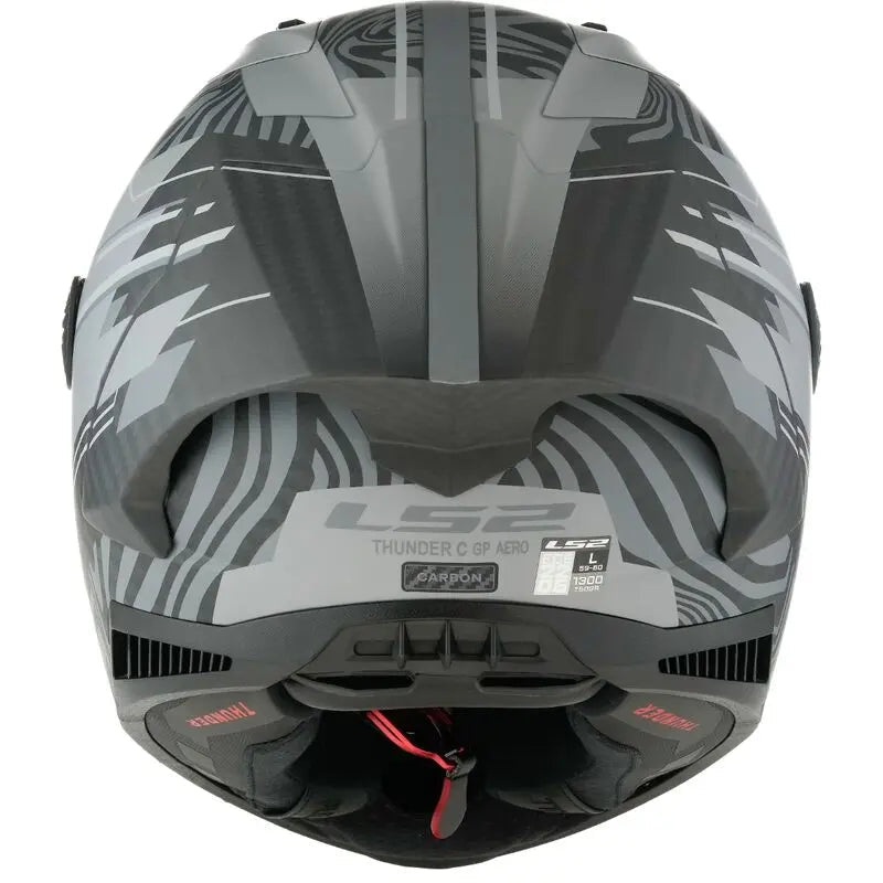 LS2 FF805 Thunder GP Aero Carbon Full Face Helmet Polar Matt Black