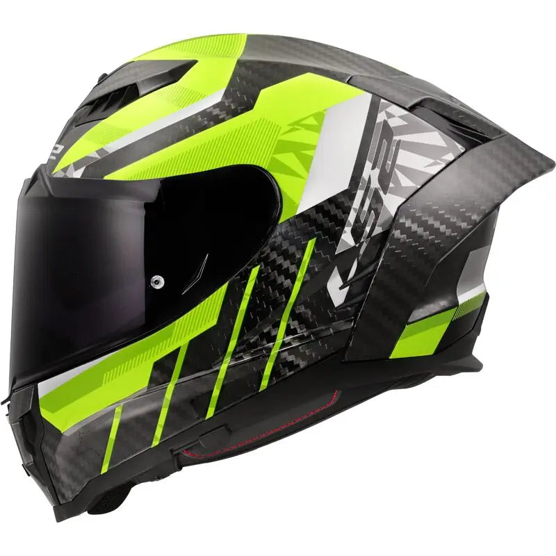 LS2 FF807 Dragon Full Face Helmet Trax Hi-Vis Yellow