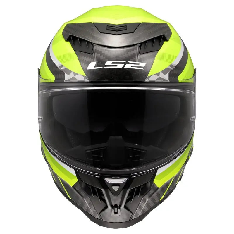 LS2 FF807 Dragon Full Face Helmet Trax Hi-Vis Yellow