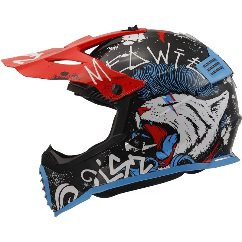 LS2 MX437J Fast Evo 2 Mini Junior Motocross Helmet ECE 22.06 Starmaw Black