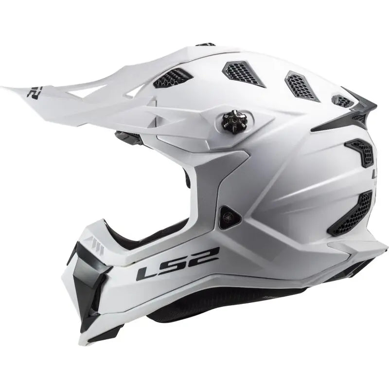 LS2 MX700 Subverter Evo 2 ECE 22.06 Motocross Helmet Solid Gloss White