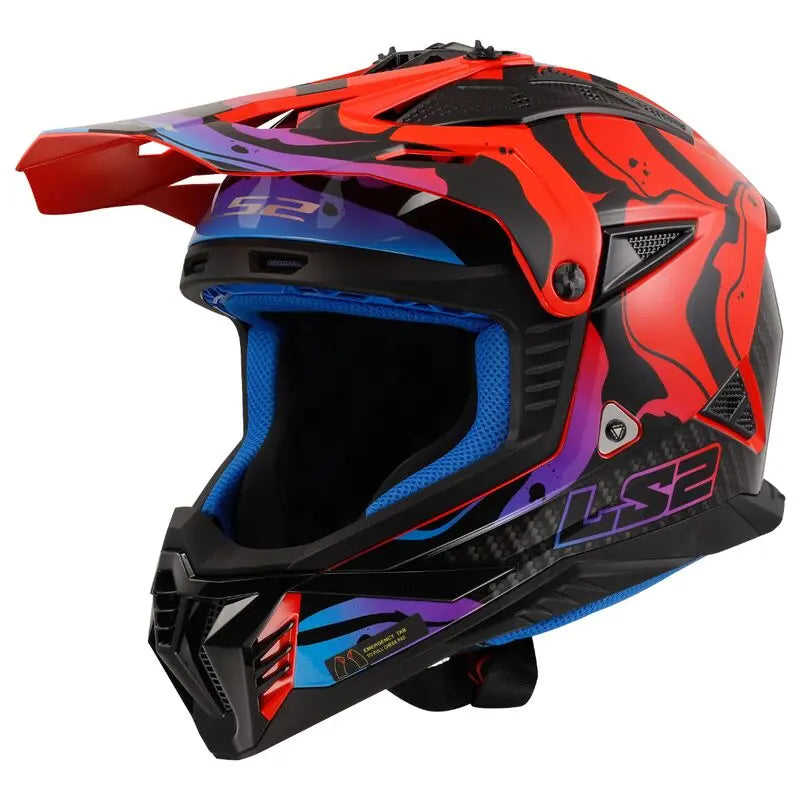 LS2 MX708 Fast 2 ECE 22.06 Motocross Helmet Wash Red