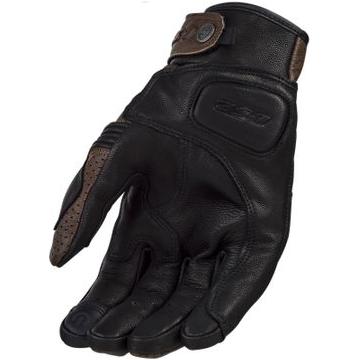 LS2 Duster Leather Gloves Tobacco / Black (Image 2) - ThrottleChimp